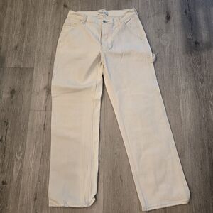 Abercrombie & Fitch Button Fly Carpenter Jeans Size 28/6 Short